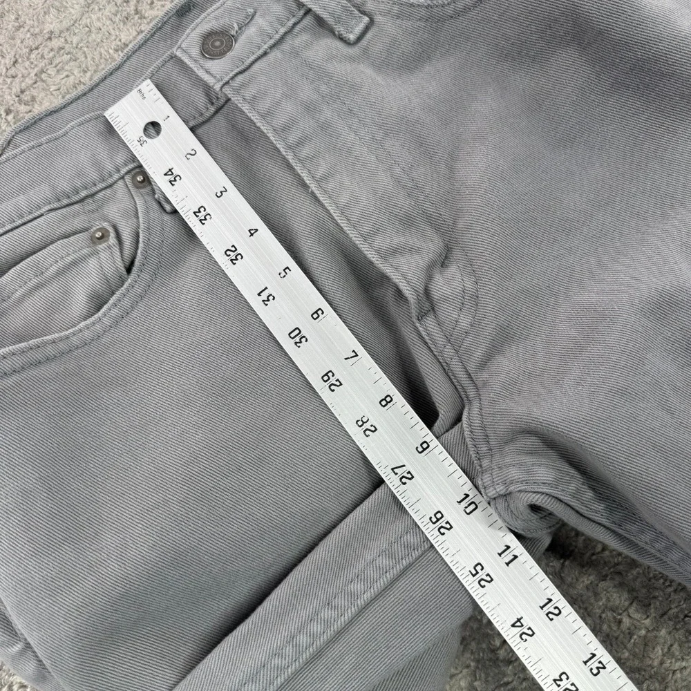 Levis 514 Mens Straight Fit Grey Denim Jeans 35x30 (actual)  00514-0941